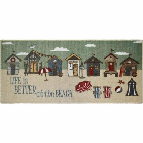 Mayberry Rug 20 x 46 in. Seaside Better at the Beach Area Rug SEA5277 30X46